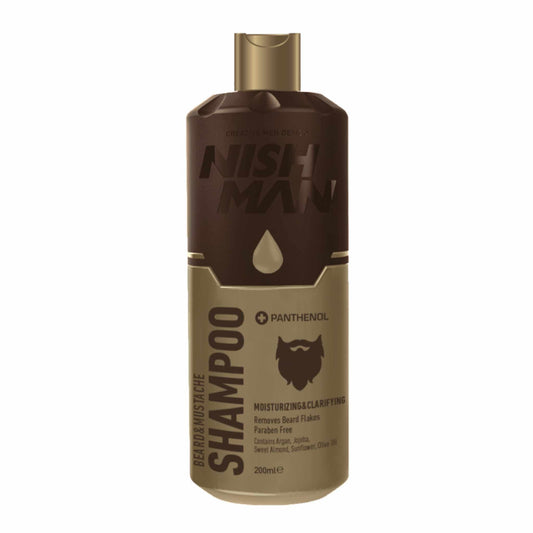 Nish Man Beard & Mustache szakáll és bajusz sampon 200ml
