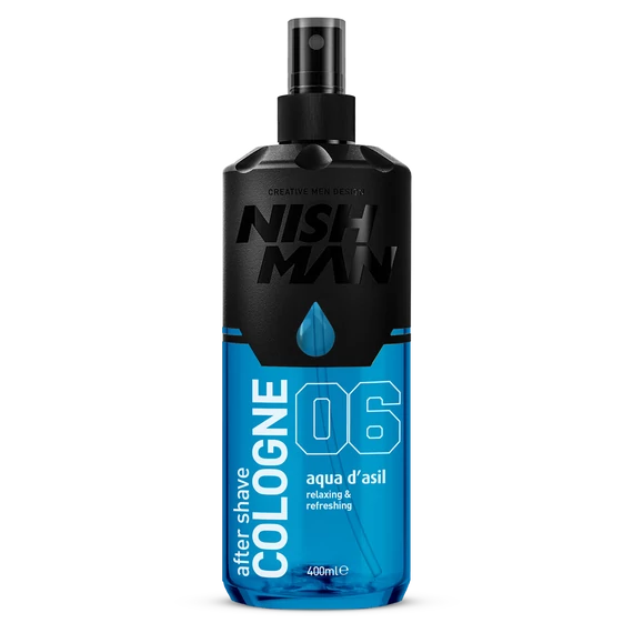 Nish Man After Shave Lotion Cologne 06 Aqua d'Asil borotválkozás utáni folyadék 400ml