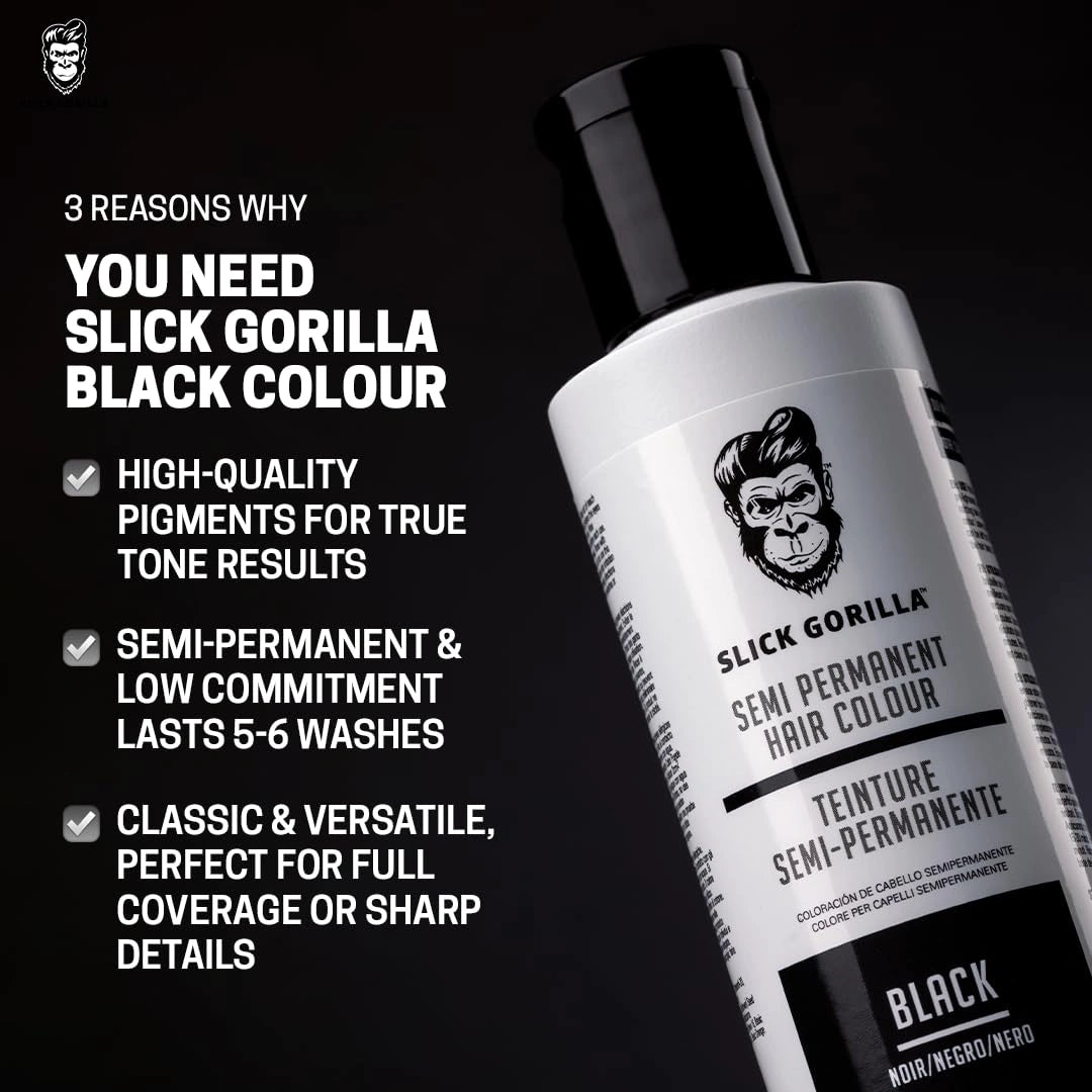 Slick Gorilla Hair Color - Black hajszínező 100ml