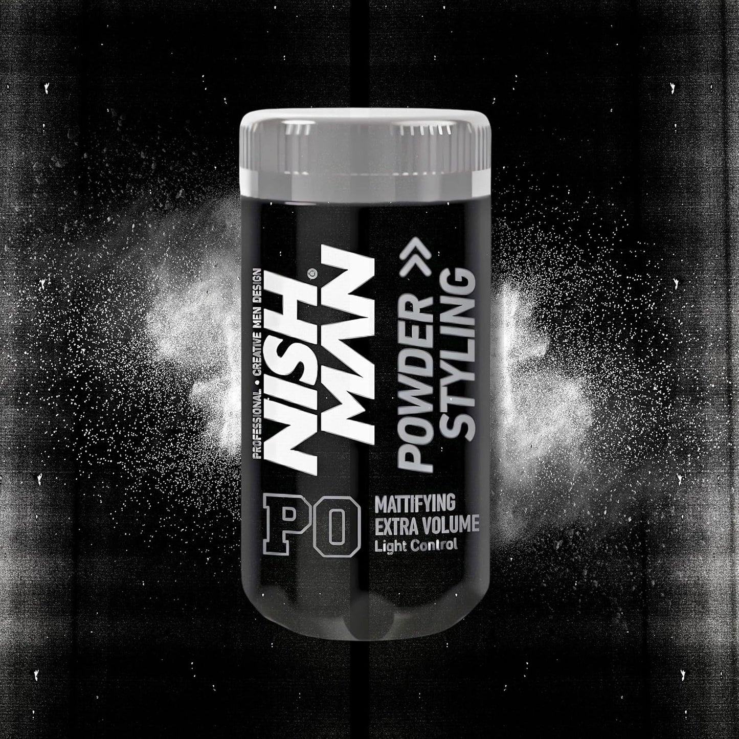 Nish Man Mattifying Extra Volume Powder Light Control (P0) hajformázó por 20 g