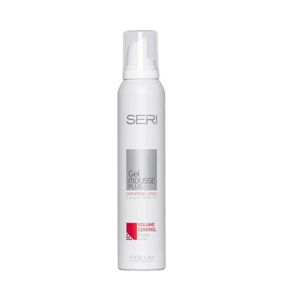 SERI STYLING GEL MOUSSE PLUS CERAMIDE-2TECH gélhab rugalmas, göndör, természetes vagy festett hajakhoz 200ml