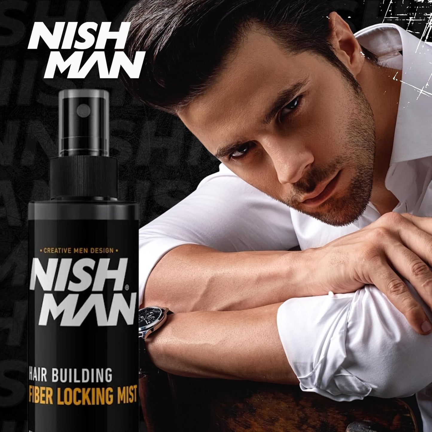 Nish Man Hair Building Fiber Locking Mist fixáló permet 100ml