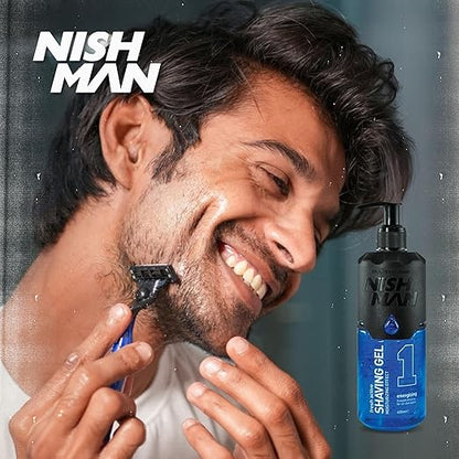Nish Man Fresh Active (Blue) borotvagél 400ml
