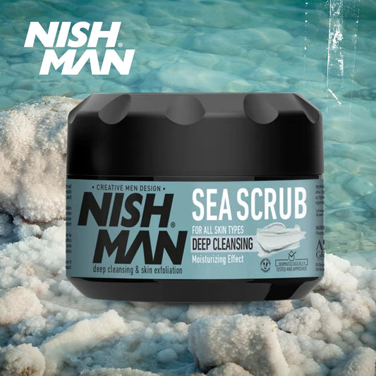 Nish Man Face & Body Sea Scrub arc- és testradír 300ml