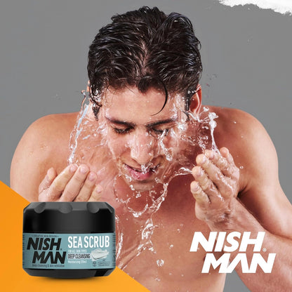 Nish Man Face & Body Sea Scrub arc- és testradír 300ml