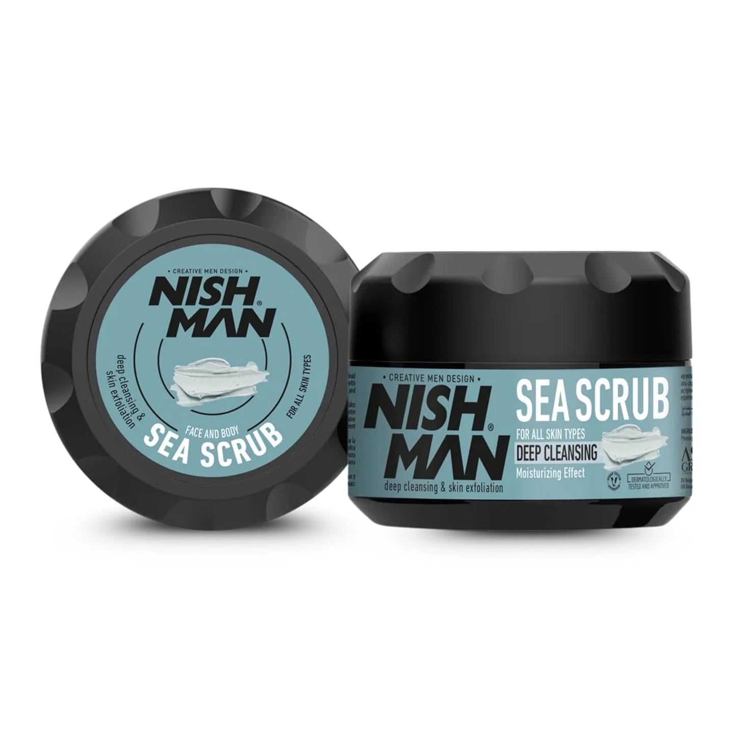 Nish Man Face & Body Sea Scrub arc- és testradír 300ml