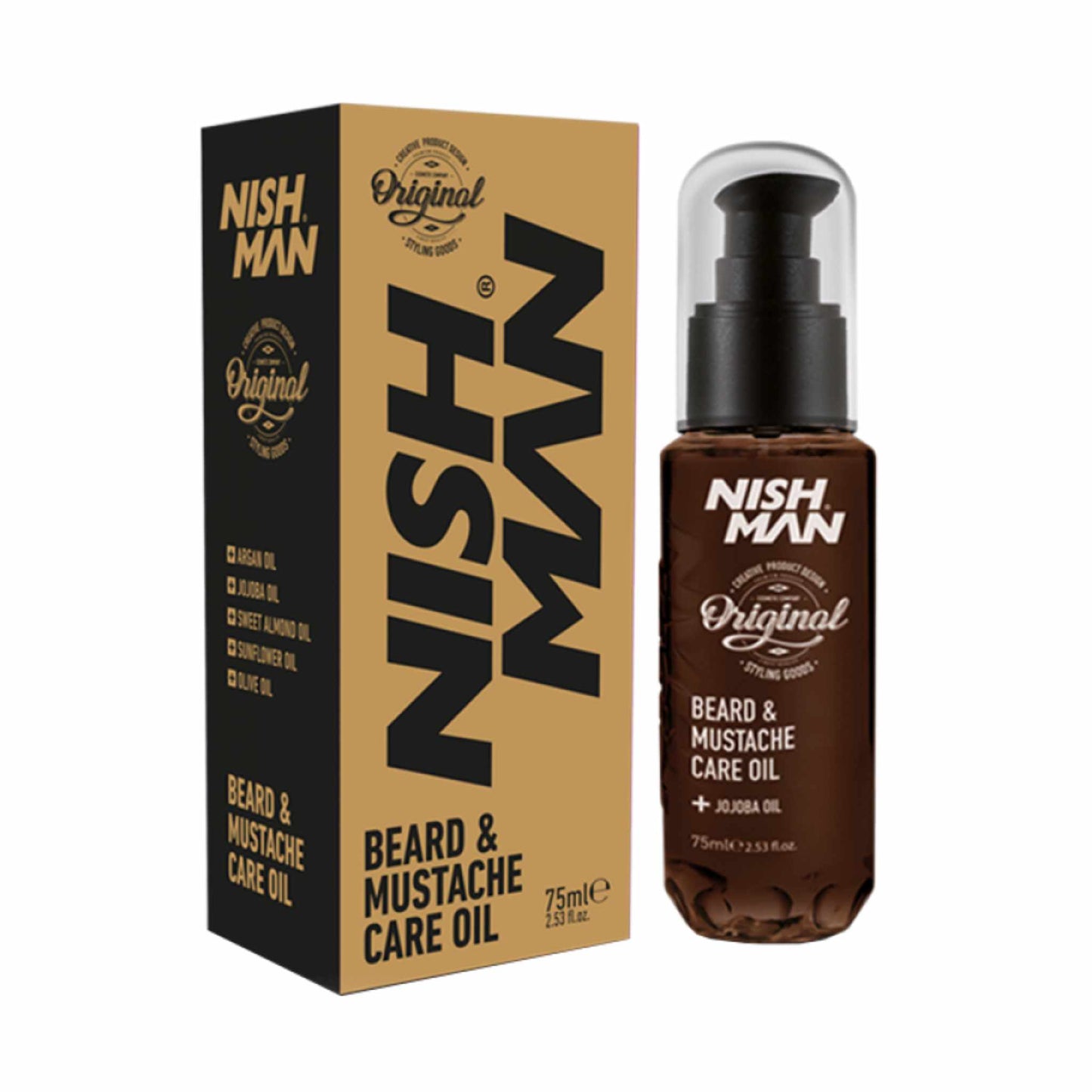 Nish Man Beard & Mustache szakáll és bajusz kondicionáló olaj