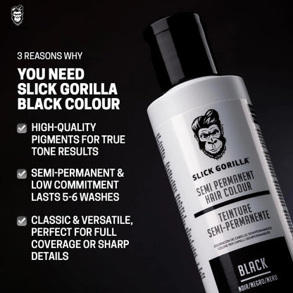 Slick Gorilla Hair Color - Black hajszínező 100ml