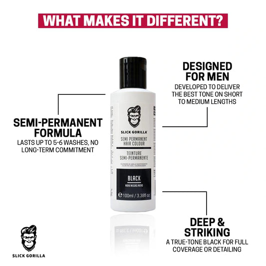 Slick Gorilla Hair Color - Black hajszínező 100ml