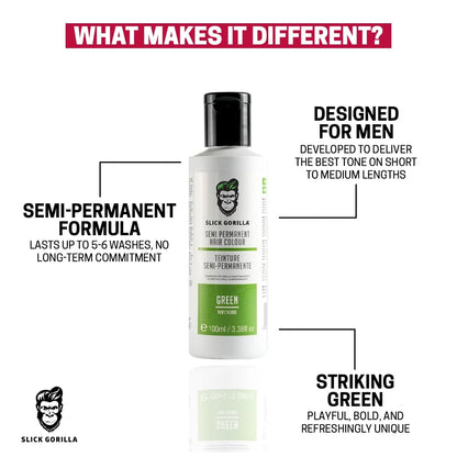 Slick Gorilla Hair Color - Green hajszínező 100ml