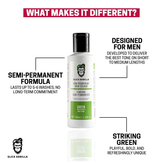Slick Gorilla Hair Color - Green hajszínező 100ml