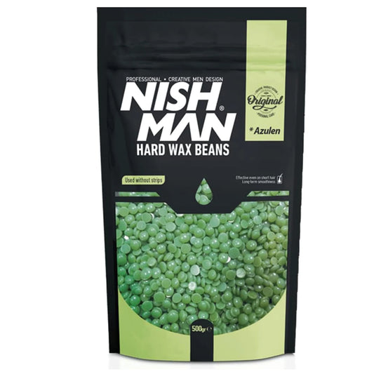 Nish Man Professional Hard Wax Beans Green gyanta 500g