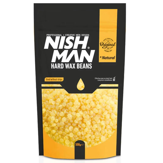 Nish Man Professional Hard Wax Beans Natural gyanta 500g