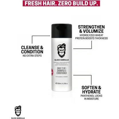 Slick Gorilla 2in1 Shampoo & Conditioner sampon-balzsam 200ml