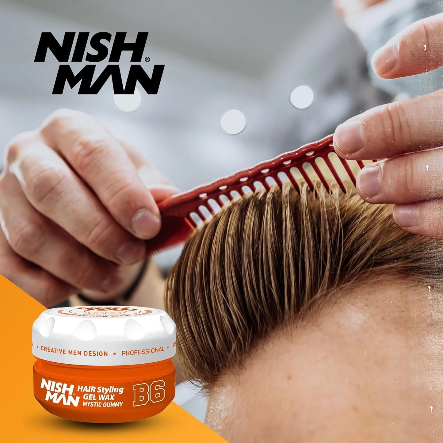 Nish Man hajformázó Aqua Gel Wax (B6) Gummy 150ml