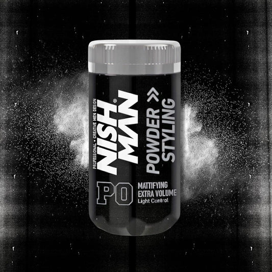Nish Man Mattifying Extra Volume Powder Light Control (P0) hajformázó por 20 g